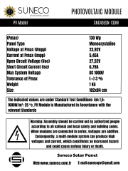 Suneco 130 Watt Yarı Esnek Güneş Paneli Half Cut Monokristal Solar Güneş Paneli