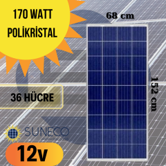 Suneco 170w Watt Polikristal Güneş Paneli A Sınıf