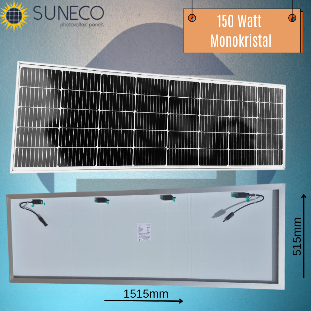 150w Watt Half-cut Monokristal Solar Güneş Paneli A Sınıf Karavan